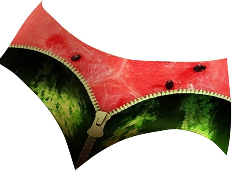 3D Print Panty Briefs Underwear for Women Watermelon-Orange Burst-Kiwi Key Lime