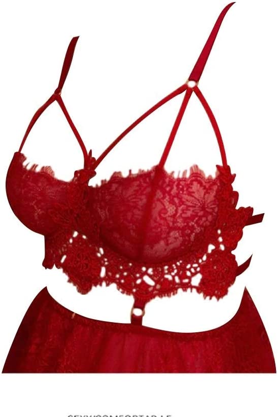 Sexy Women Lace and Applique Lingerie Set with G String Perfect for Weddings/Valentines/Birthday/Special Occasion