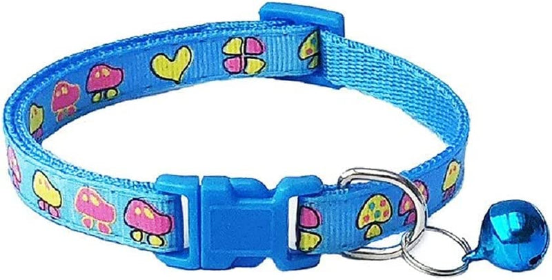 The Crafty Owl Adjustable Cartoon Patterns Cat Dog Collar with Bell