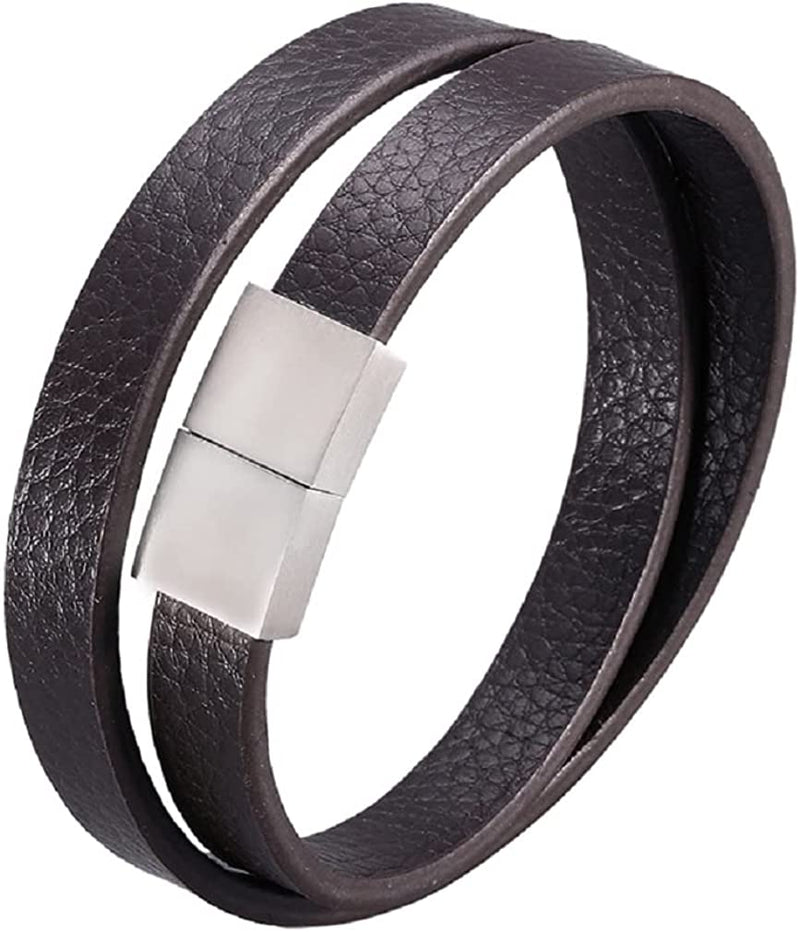 Multilayers Wraparound Leather Bracelets Unisex