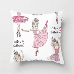 Little Princess and Ballerinas Throw Pillows Covers