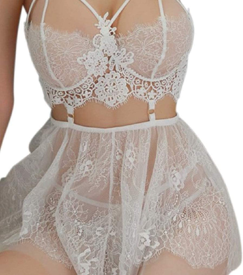 Sexy Women Lace and Applique Lingerie Set with G String Perfect for Weddings/Valentines/Birthday/Special Occasion