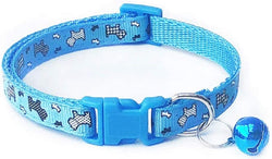 The Crafty Owl Adjustable Cartoon Patterns Cat Dog Collar with Bell