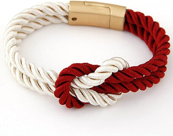 Rope Knot Bracelets with Magnetic Clasp - unisex